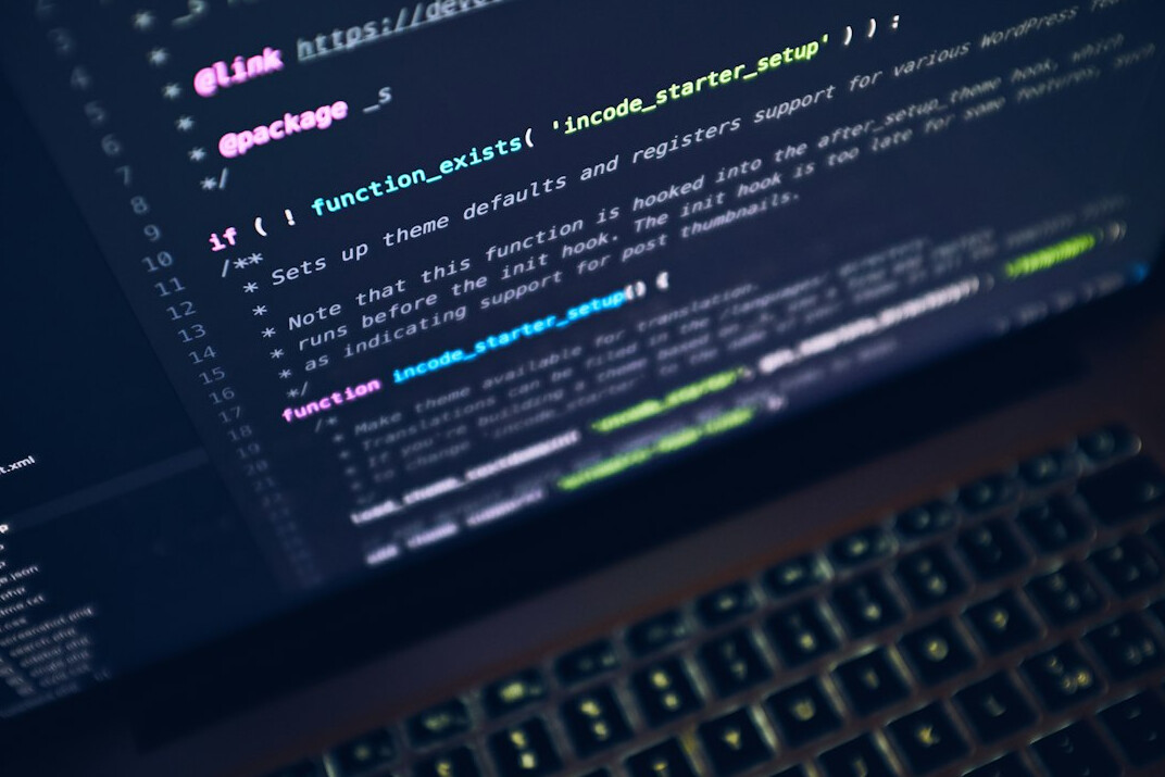 software code on screen