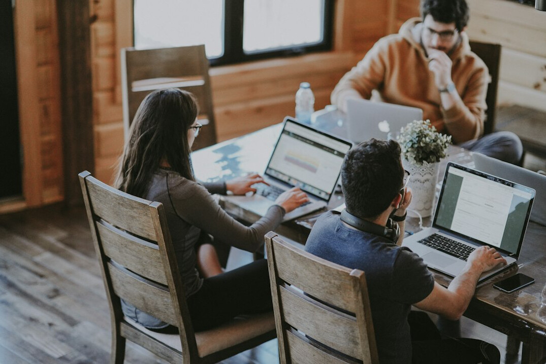 business meeting with developers