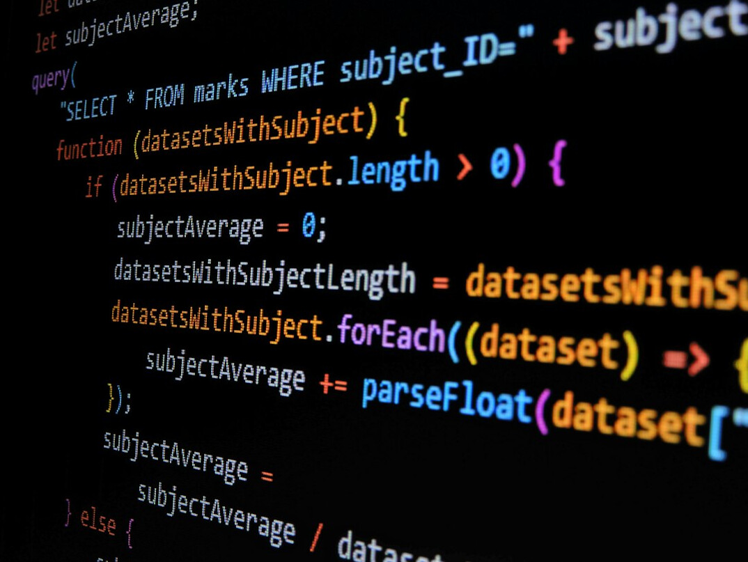 software developer coding